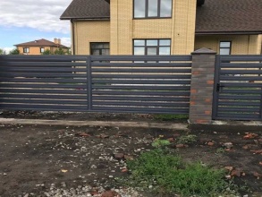 Забор жалюзи 72 метра фото в Михнево
