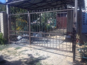 Решетчатые ворота распашные - пример 12 фото в Михнево